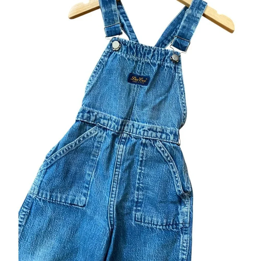 Vintage Washington Dee Cee Denim Overall Bibs - Made in USA - Toddler 3T